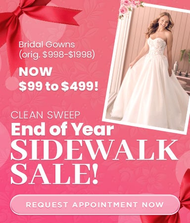 Debra's Bridal Clean Sweep Sidewalk Sale